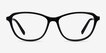 Ciencia Black AcetateEyeglass Frames from EyeBuyDirect, Front View