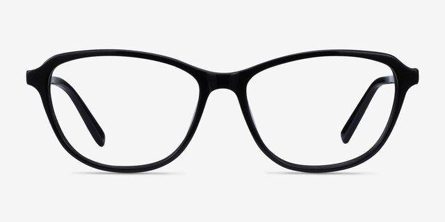 Ciencia Black AcetateEyeglass Frames from EyeBuyDirect, Front View