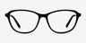 Ciencia Black AcetateEyeglass Frames from EyeBuyDirect, Front View