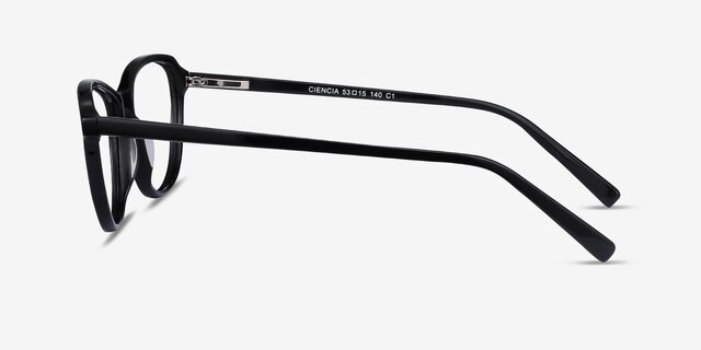 Ciencia Black AcetateEyeglass Frames from EyeBuyDirect, Side View