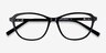 Ciencia Black AcetateEyeglass Frames from EyeBuyDirect, Closed View