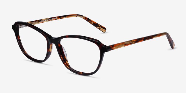 Ciencia Tortoise AcetateEyeglass Frames from EyeBuyDirect, Angle View