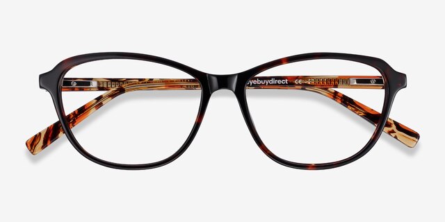 Ciencia Tortoise AcetateEyeglass Frames from EyeBuyDirect, Closed View