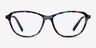 Ciencia Blue Floral AcetateEyeglass Frames from EyeBuyDirect, Front View