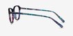 Ciencia Blue Floral AcetateEyeglass Frames from EyeBuyDirect, Side View
