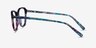 Ciencia Blue Floral AcetateEyeglass Frames from EyeBuyDirect, Side View