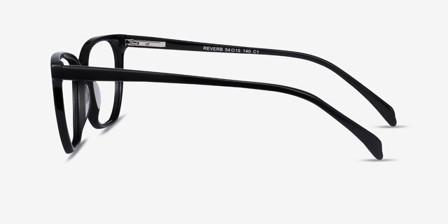 Reverb Black AcetateEyeglass Frames from EyeBuyDirect, Side View