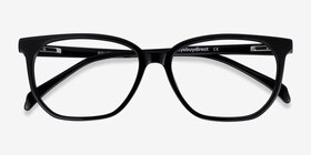 Reverb Noir Acétate Montures de lunettes de vue d'EyeBuyDirect, Vue Rapprochée
