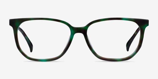Reverb Green Tortoise AcetateEyeglass Frames from EyeBuyDirect, Front View