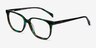 Reverb Green Tortoise AcetateEyeglass Frames from EyeBuyDirect, Angle View