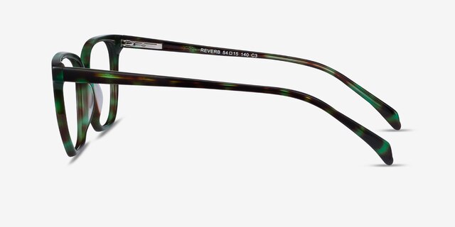 Reverb Green Tortoise AcetateEyeglass Frames from EyeBuyDirect, Side View
