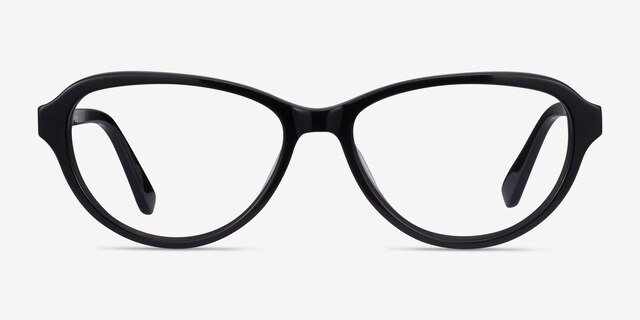 Misha Black AcetateEyeglass Frames from EyeBuyDirect, Front View