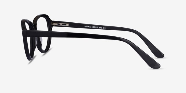 Misha Black AcetateEyeglass Frames from EyeBuyDirect, Side View
