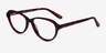 Misha Red Tortoise AcetateEyeglass Frames from EyeBuyDirect, Angle View