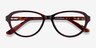 Misha Red Tortoise AcetateEyeglass Frames from EyeBuyDirect, Closed View