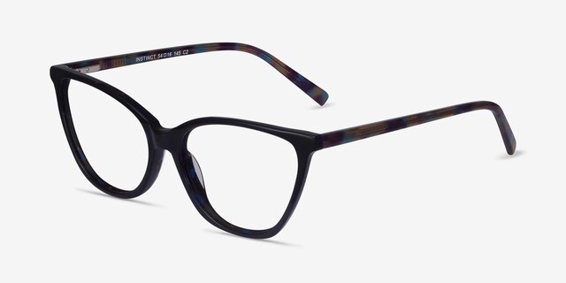 Instinct Floral AcetateEyeglass Frames from EyeBuyDirect, Angle View