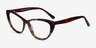 Yvonne Floral AcetateEyeglass Frames from EyeBuyDirect, Angle View