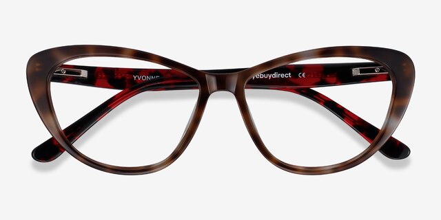 Yvonne Floral AcetateEyeglass Frames from EyeBuyDirect, Closed View