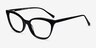 Sigilo Black AcetateEyeglass Frames from EyeBuyDirect, Angle View