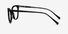 Sigilo Black AcetateEyeglass Frames from EyeBuyDirect, Side View