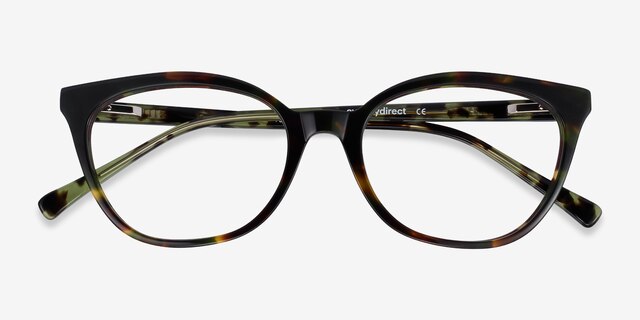 Sigilo Green Floral AcetateEyeglass Frames from EyeBuyDirect, Closed View