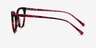Sigilo Red Floral AcetateEyeglass Frames from EyeBuyDirect, Side View