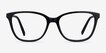 Arte Black AcetateEyeglass Frames from EyeBuyDirect, Front View