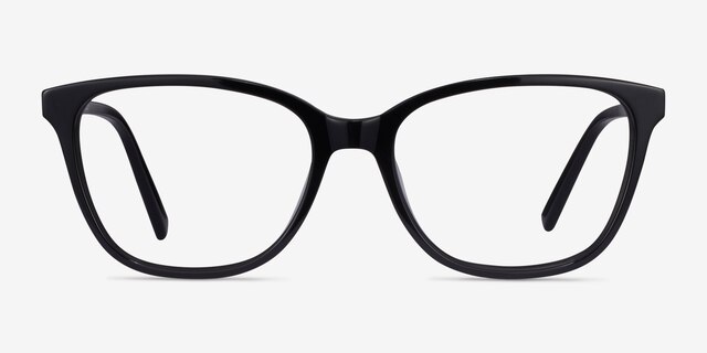 Arte Black AcetateEyeglass Frames from EyeBuyDirect, Front View