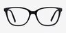 Arte Black AcetateEyeglass Frames from EyeBuyDirect, Front View