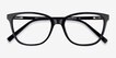 Arte Black AcetateEyeglass Frames from EyeBuyDirect, Closed View