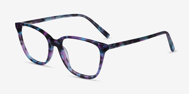 Arte Purple Tortoise AcetateEyeglass Frames from EyeBuyDirect, Angle View