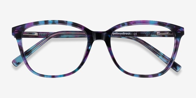 Arte Purple Tortoise AcetateEyeglass Frames from EyeBuyDirect, Closed View