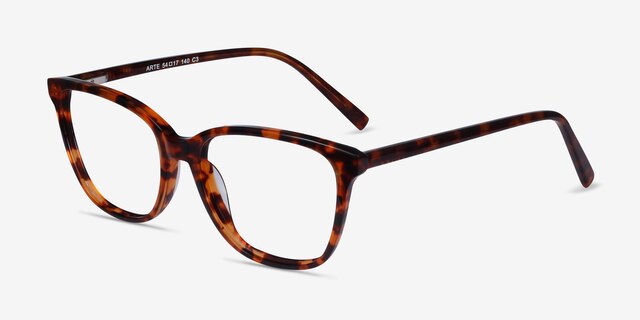 Arte Tortoise AcetateEyeglass Frames from EyeBuyDirect, Angle View