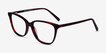 Arte Red Tortoise AcetateEyeglass Frames from EyeBuyDirect, Angle View