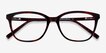 Arte Red Tortoise AcetateEyeglass Frames from EyeBuyDirect, Closed View