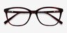 Arte Red Tortoise AcétateMontures de lunettes de vue d'EyeBuyDirect, Vue Rapprochée