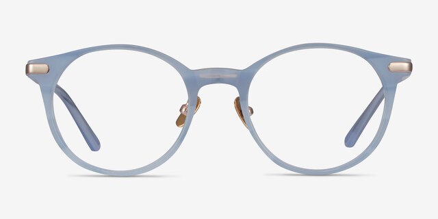Buho Light Blue AcetateEyeglass Frames from EyeBuyDirect, Front View