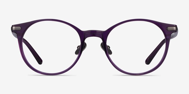 Buho Purple AcetateEyeglass Frames from EyeBuyDirect, Front View