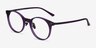 Buho Purple AcetateEyeglass Frames from EyeBuyDirect, Angle View