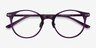 Buho Purple AcetateEyeglass Frames from EyeBuyDirect, Closed View