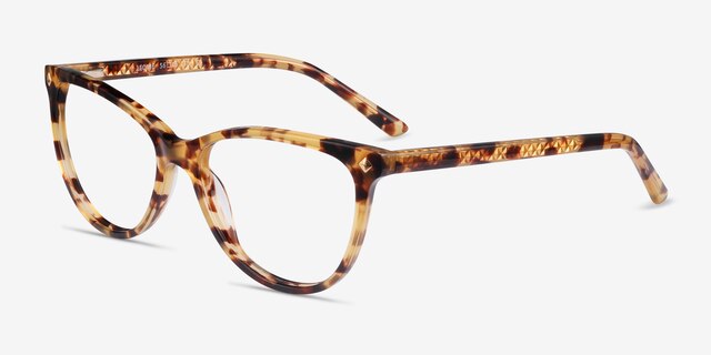Leonie Tortoise AcetateEyeglass Frames from EyeBuyDirect, Angle View