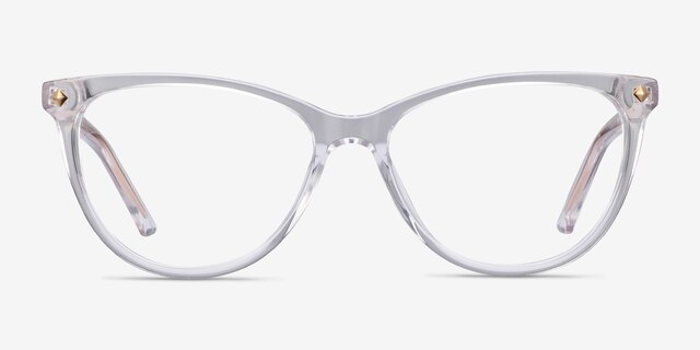 Leonie Clear AcetateEyeglass Frames from EyeBuyDirect, Front View