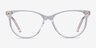 Leonie Clear AcetateEyeglass Frames from EyeBuyDirect, Front View