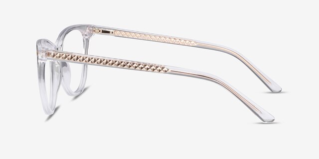 Leonie Clear AcetateEyeglass Frames from EyeBuyDirect, Side View