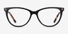 Leonie Black Tortoise AcetateEyeglass Frames from EyeBuyDirect, Front View