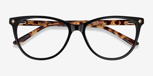 Leonie Black Tortoise AcetateEyeglass Frames from EyeBuyDirect, Closed View