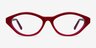 Passion Raspberry & Purple AcetateEyeglass Frames from EyeBuyDirect, Front View