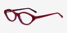 Passion Raspberry & Purple AcetateEyeglass Frames from EyeBuyDirect, Angle View