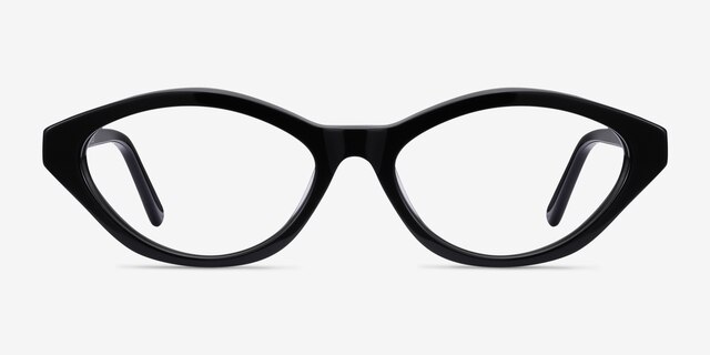 Passion Black AcetateEyeglass Frames from EyeBuyDirect, Front View