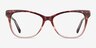 Rosalie Orange AcetateEyeglass Frames from EyeBuyDirect, Front View